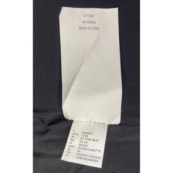 C Wonder Christian Siriano Tweed Moto Jacket Black White Faux Leather Trim M - Picture 6 of 12